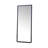 Full Length Mirror, Iron Frame, Neoclassical Finial, Black