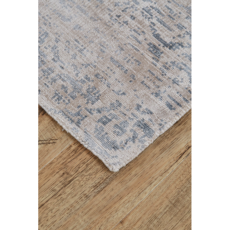 Tapis abstrait touffeté à la main Oxley, Rectangle de 5 pi x 8 pi
