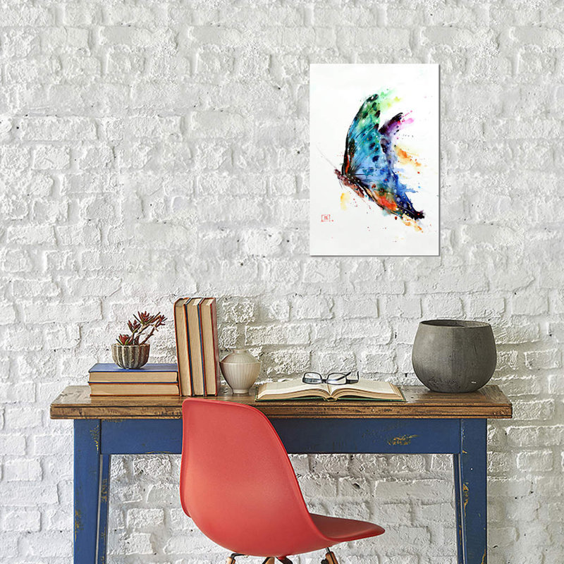 Butterfly by Dean Crouser - Painting on Canvas, 66.04 cm H x 45.72 cm W x 1.91 cm D, No Frame