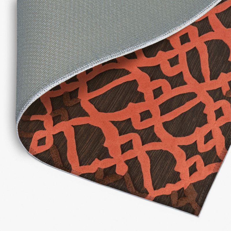 Tapis brun intérieur et extérieur Trellis, Rectangulaire 2 pi x 3 pi