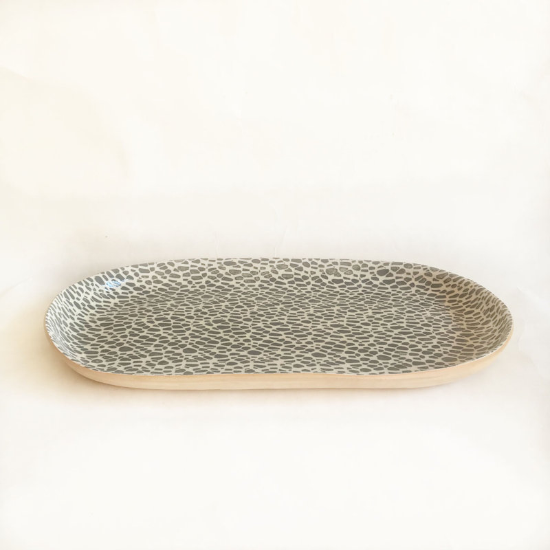 Terrafirma Ceramics Charcoal Lg Fish Platter