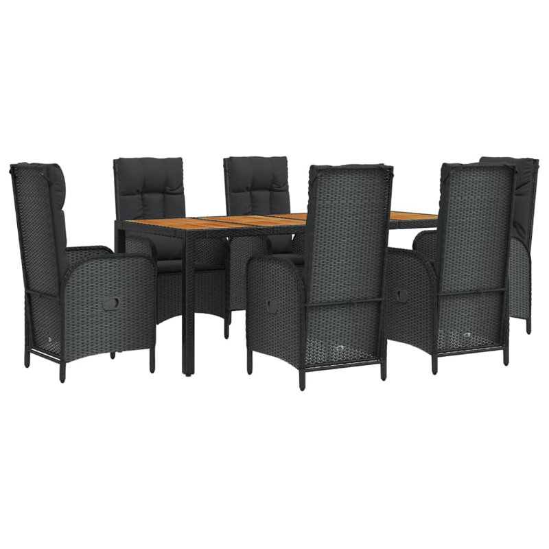 Syrae Patio Dining Set with Rectangular Table , Cushions Included, 6