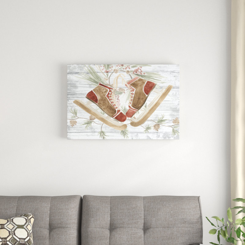 Pinecone Lodge Collection A by June Erica Vess - Painting Print, 51cm H x 76cm W, Wrapped Canvas