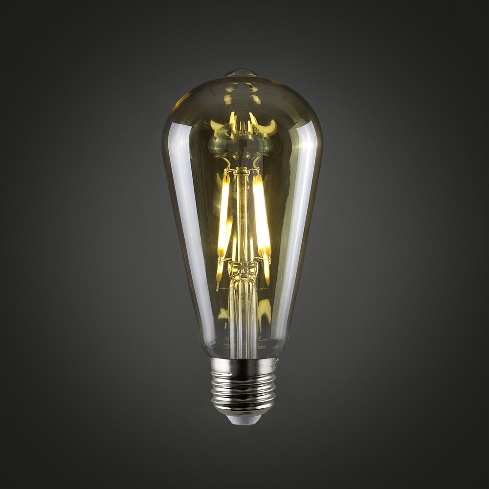 4W E27 Dimmable LED Vintage Edison Light Bulb Amber