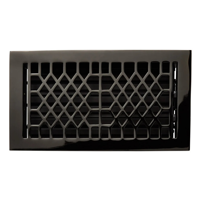 Registre de plancher en métal, Bronze huilé, 4 po x 8 po