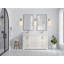 Boston 60 po X P 22 po Meuble-lavabo double en albâtre-109085301