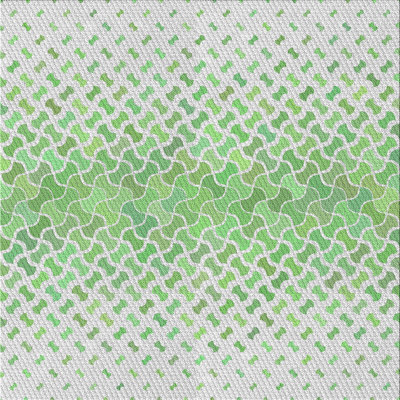 Laine tissée à la machine abstraite et polyester gris/vert Tapis décoratif