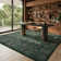 Vintage Floral Washable Non Slip Green Indoor Area Rugs for Living Room Bedroom, Boho Forest Carpet Rug for Entryway
