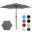 Parasol de qualité supérieure avec manivelle inclinable et protection contre les rayons UV-1614328254