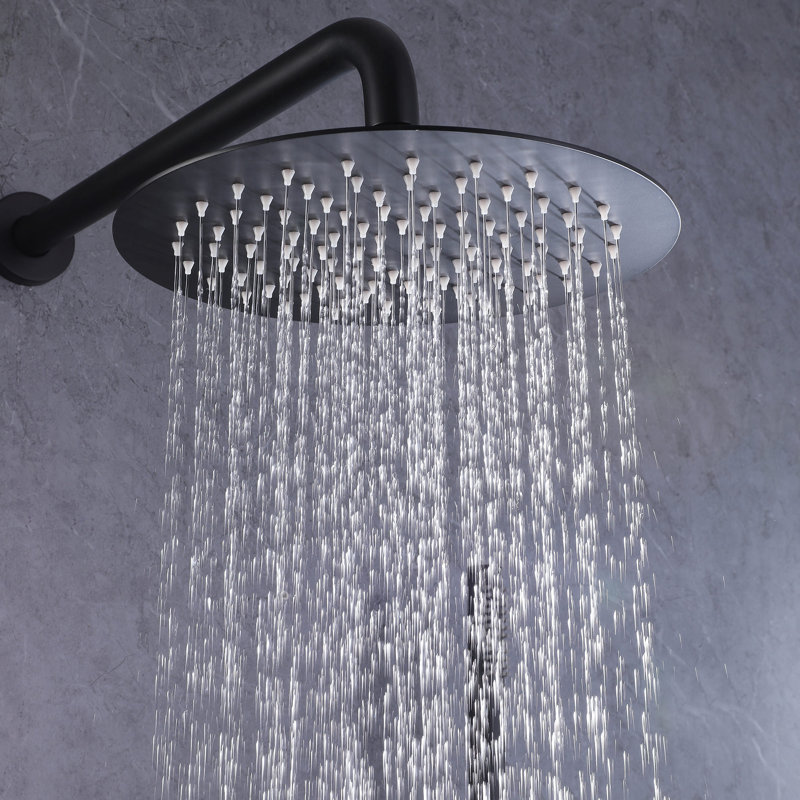 Système de douche mural avec valve brute