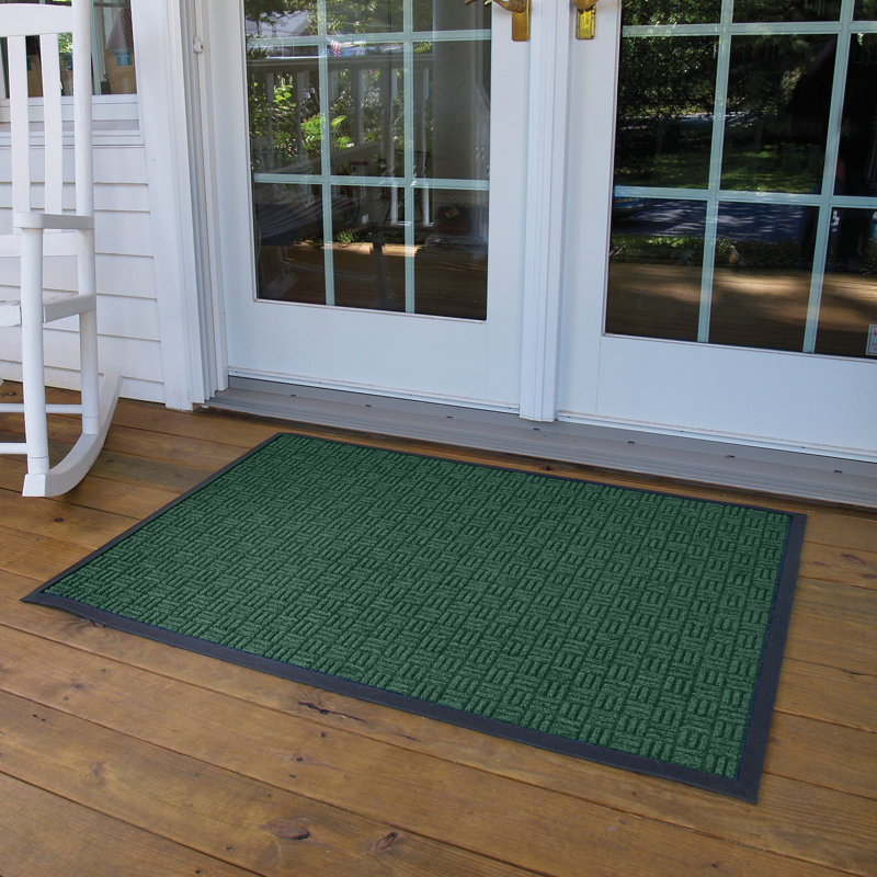 Paillasson Yasuko Portrait, Rectangle 4 pi x 10 pi, Vert forêt