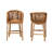 Carlmontia 23.6'' Rattan Counter Stool