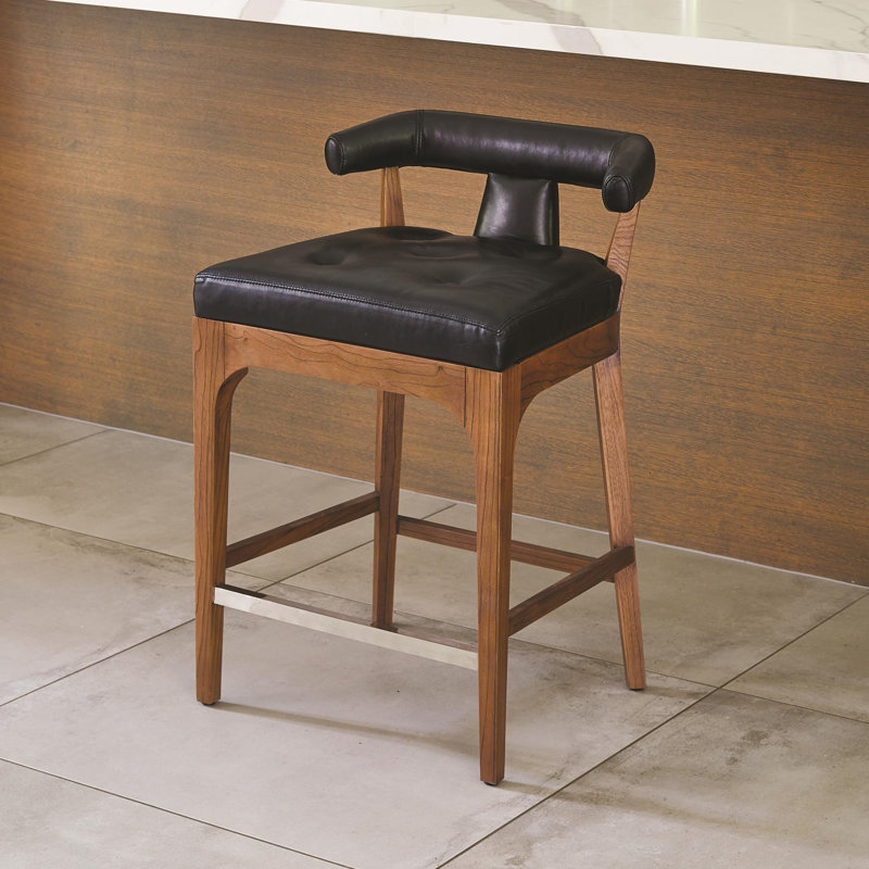 Moderno Stool, Black, Counter Stool (25" Seat Height)