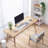 Burlywood Rectangular Solid Wood Writing desk-1605294623