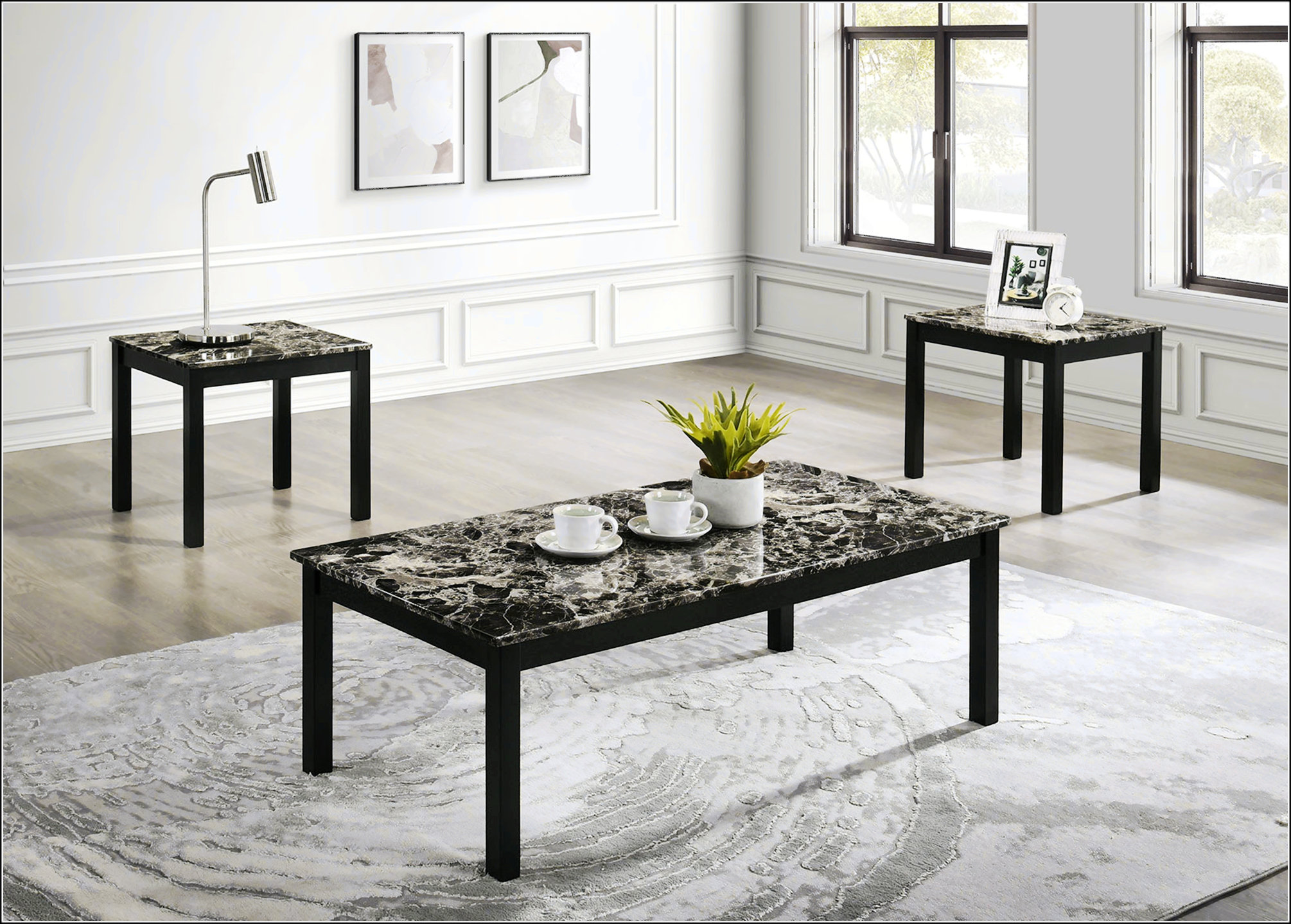 Latitude Run® Contemporary Style 3Pc Table Set - Wayfair Canada