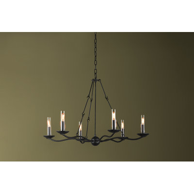 Sawyer 6 - Light STEEL Dimmable Chandelier