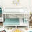 Metal Bunk Bed With Guardrails And Ladder-146231325-147407191