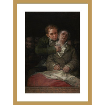 Autoportrait avec le Dr Arrieta par Francisco de Goya - Estampe numérique encadrée