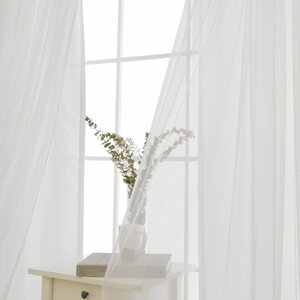 Ophelia & Co. Ariella Polyester Semi-Sheer Curtain Pair & Reviews | Wayfair