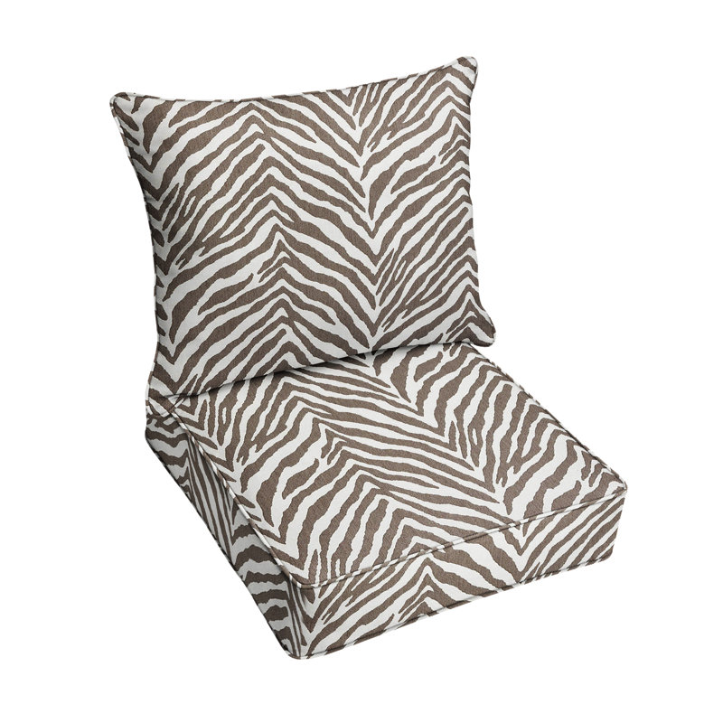 Coussin de siège / dossier Sunbrella intérieur / extérieur JJ, H 5 po x l 23,5 po x P 23 po
