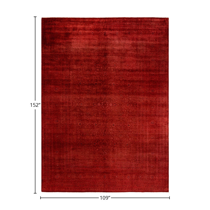 Tapis rouge nouvel âge 9 pi 1 po x 12 pi 8 po Dakiyah