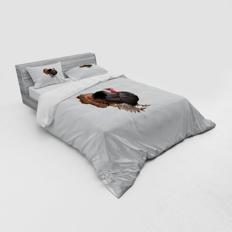 Turkey Farmhouse / Country Polyester Duvet Cover, Queen Duvet Cover + 3 Additional Pieces