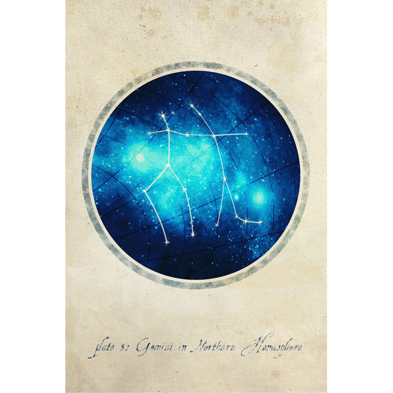 Gemini Print, Glass Coat, 81" H x 54" W