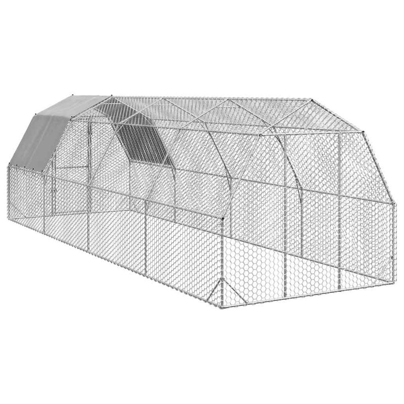  Grande tour à poules en acier galvanisé durable