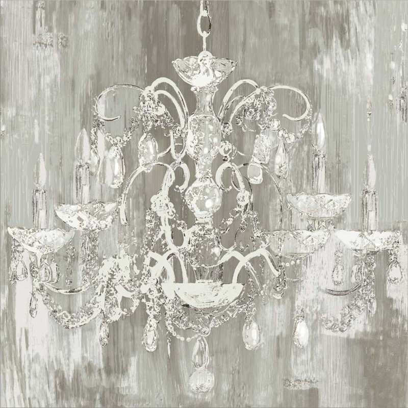 Lustre en cristal par Aimee Wilson, art mural encadré