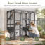 Cages et parcs spacieux pour chats, enclos moderne en bois et en métal de 180 cm pour la maison