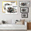 Loup, animaux sauvages - reproduction de cadre flottant sur toile-933921421-933921417