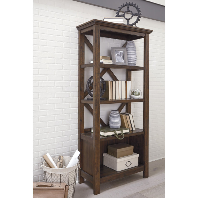 Bibliothèque Baldridge, Brun, (4 tablettes) H 78 po x l 37,5 po x P 16 po
