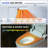 Smart Toilet Bidet with Clean Foam Shield Splash Proof, UVC Unit for Hygienic Wash Water, ADA Chair Height, Auto Open/Close & Foot Sensor Operation, Blackout Flush