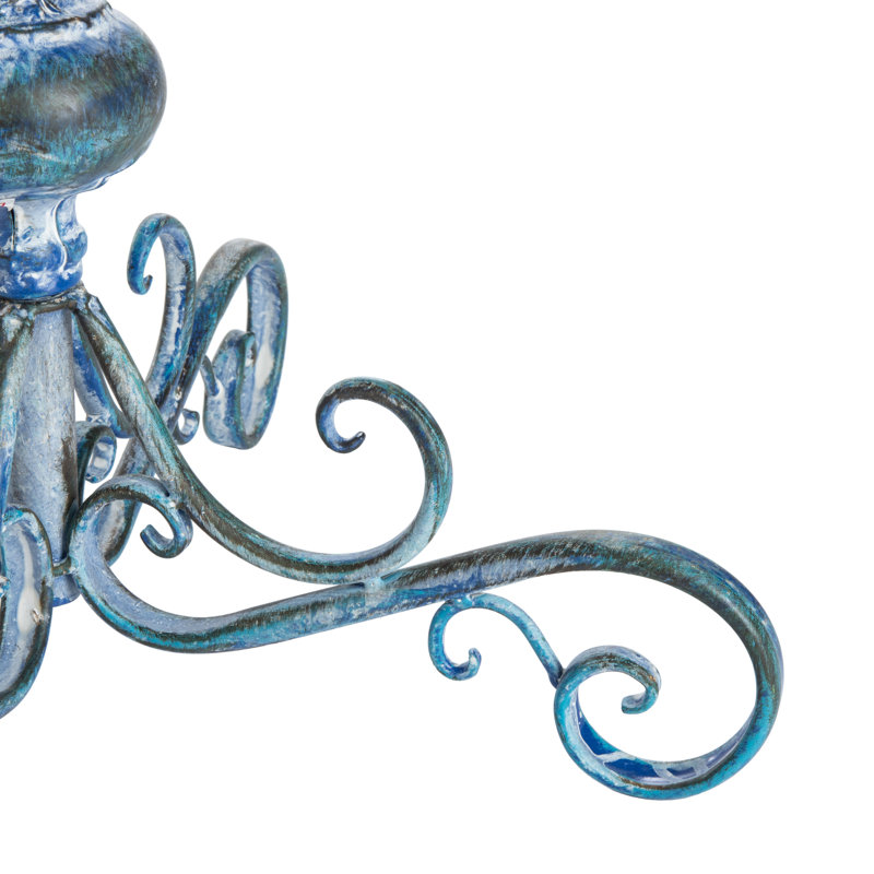 Orian Bird Bath, Mossy Blue