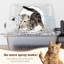 Resin, Stainless Steel Litter Box with Scoop-865740245