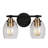2-Light Dimmable Bathroom Bell Shade Vanity Light