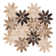 Fresh 12" x 10" Glass/Stone/Aluminum Flower Pattern Mosaic Wall Tile