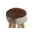 Upholstered Counter Stool with Solid Wood Frame