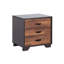 Table de chevet 3 en noyer et agencement de couleurs - Ornement décoratif de salon pour chambre à coucher