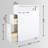 White Slim Rolling Bathroom Storage Cabinet