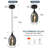 1 - Light Smoke Gray Glass Single Pendant Light-199910301-199910299