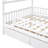 Full Size Wooden House Bed With Two Drawers, White-1547952139