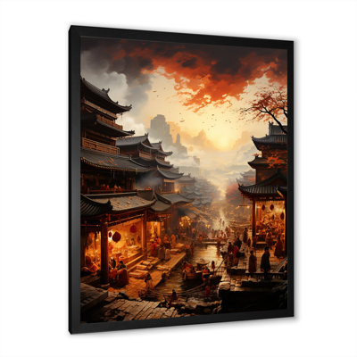 Chine, ancienne dynastie, paysage 1 - Art mural chinois
