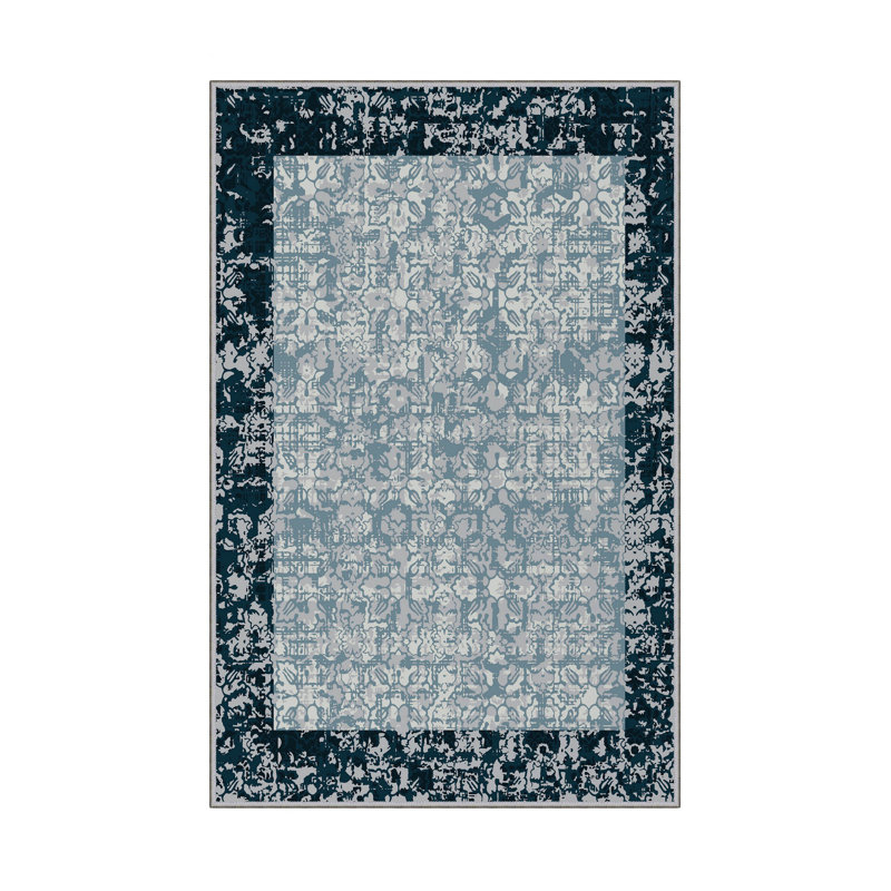 Antibacterial Hall Carpet (2.6 x 6.6 Ft) | 100% Polyester, 0.4 in Pile Height | Non-Slip PVC Dot Underside, Machine Washable | 3D Digital Printing, Durable & Stylish for Entryways, Living Rooms & More