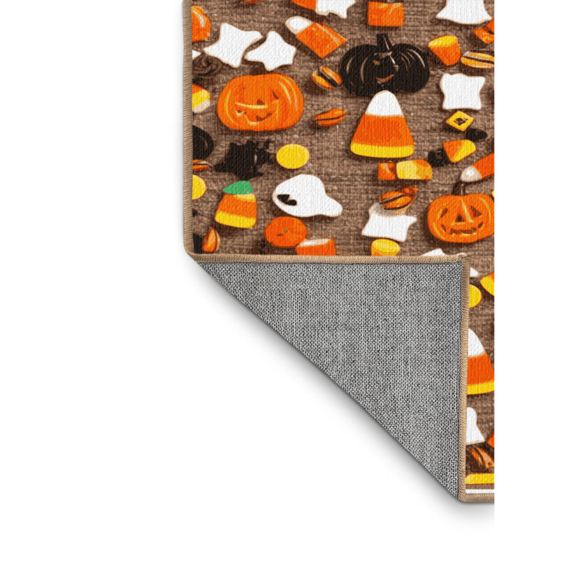  Washable Halloween candy Desserts Area Rug, Rectangle 8' x 10'