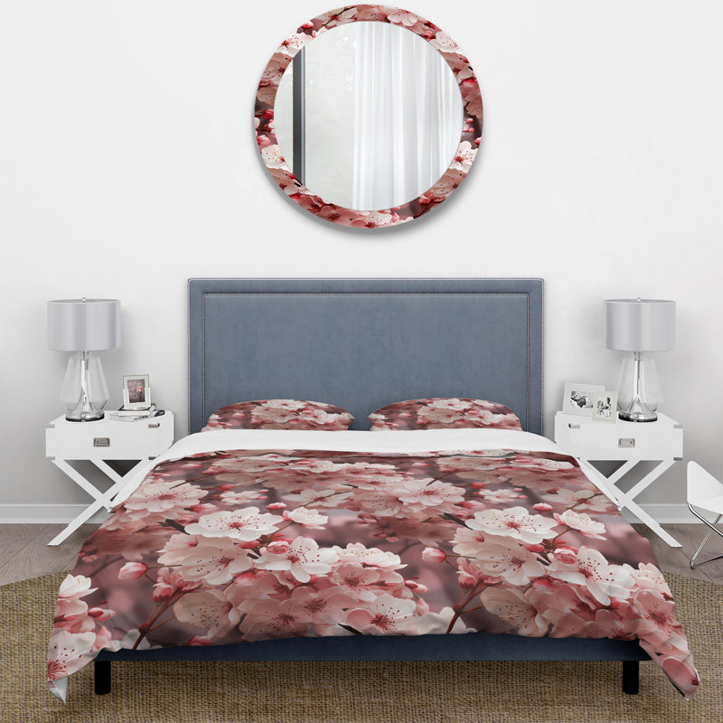 Ensemble de housse de couette oriental Cherry Blossom Delight II - Oriental