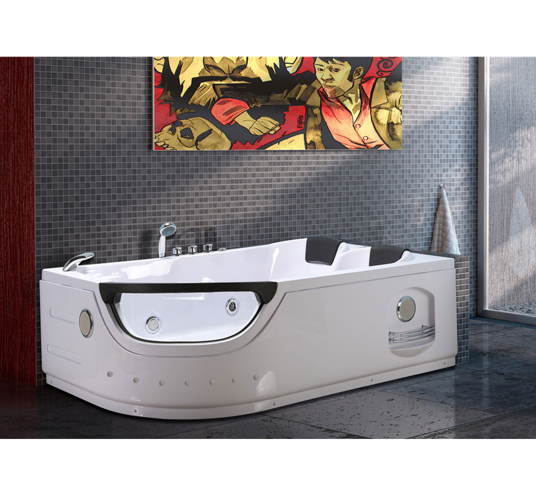 71'' x 47'' Acrylic Bathtub with Faucet Simba USA Inc