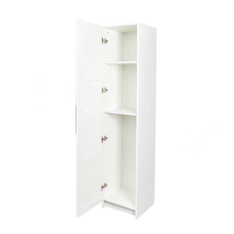 Armoire de rangement murale empilable, P 15,75 po x l 15,75 po x H 70,87 po, Blanc