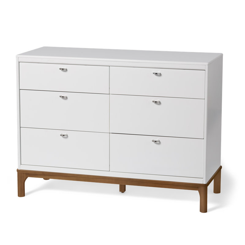 Little Seeds Laurel 6-Drawer Dresser, White