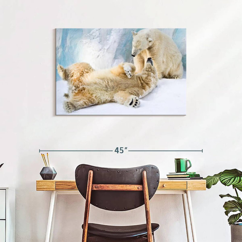 Brampt Polar Bears, 24" H x 36" W